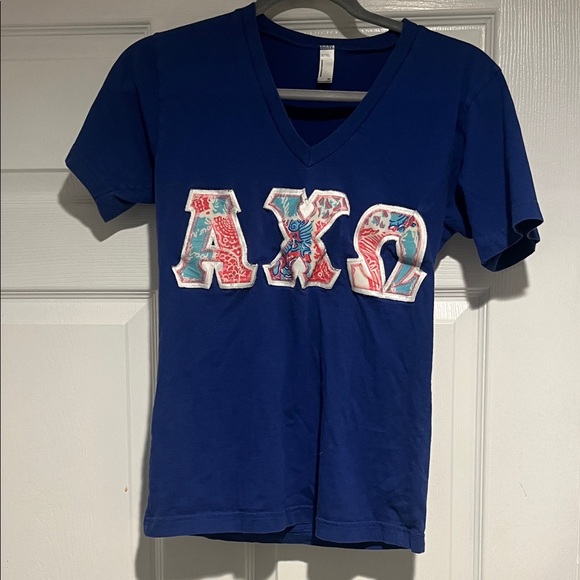 Alpha Chi Omega AXO Sorority Lily Pulitzer Stitched Letters size XS - Picture 1 of 3